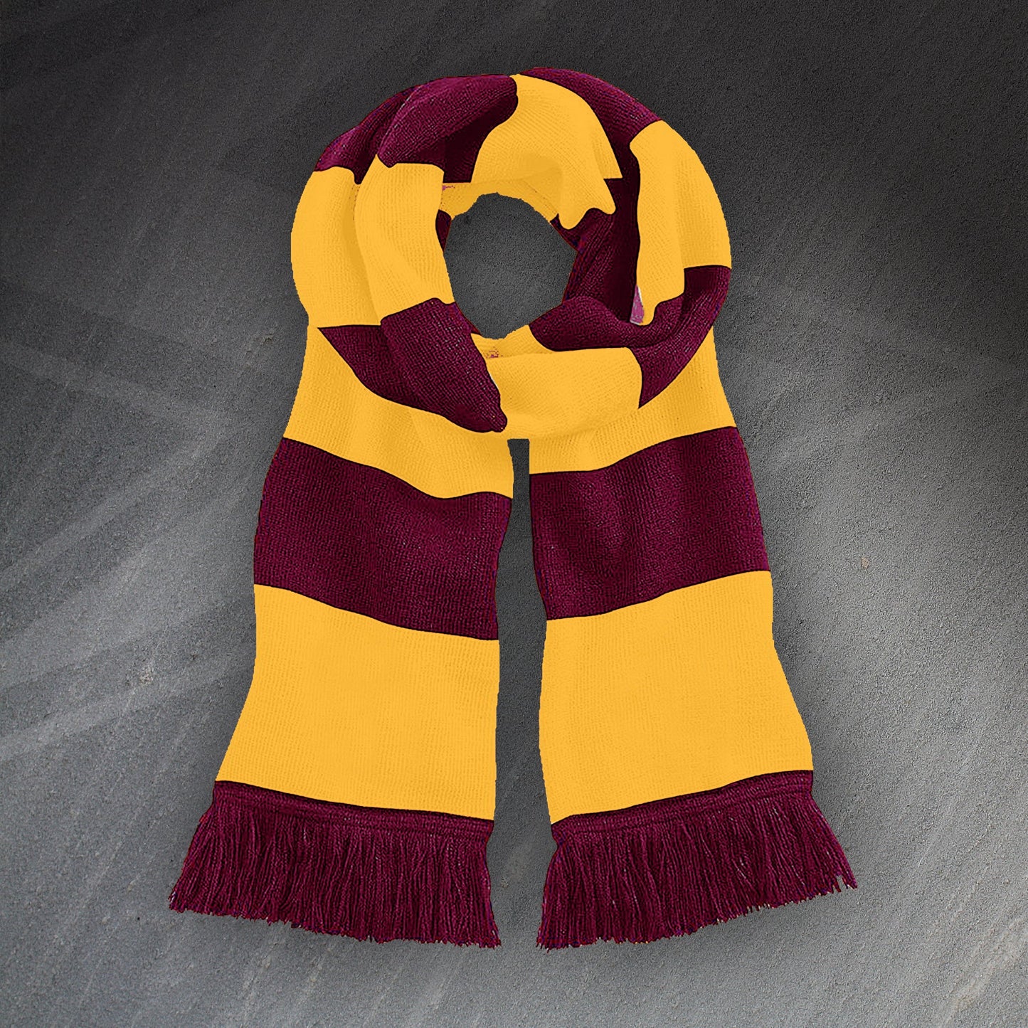 Burgundy Gold Bar Scarf