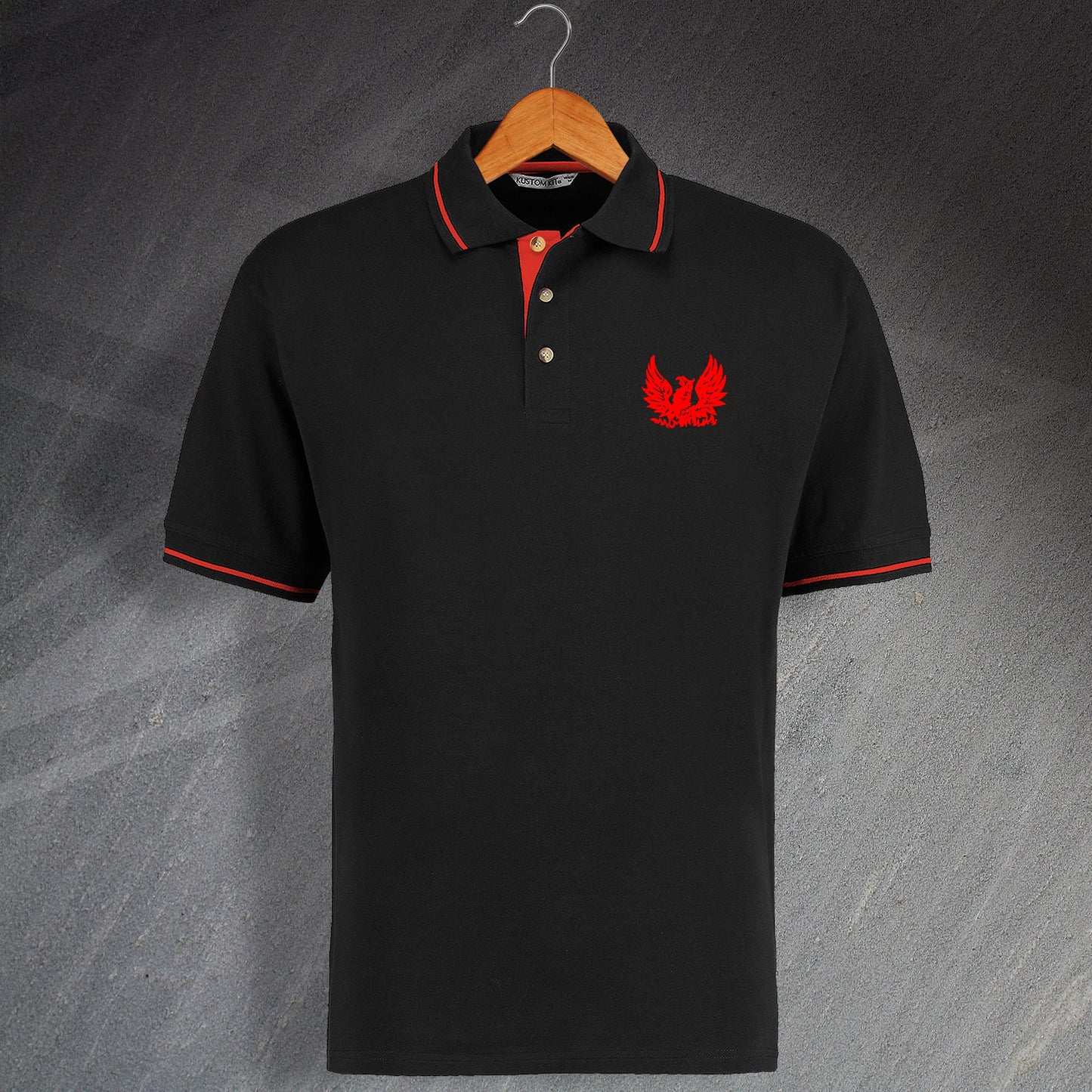 Retro Cirencester Embroidered Contrast Polo Shirt