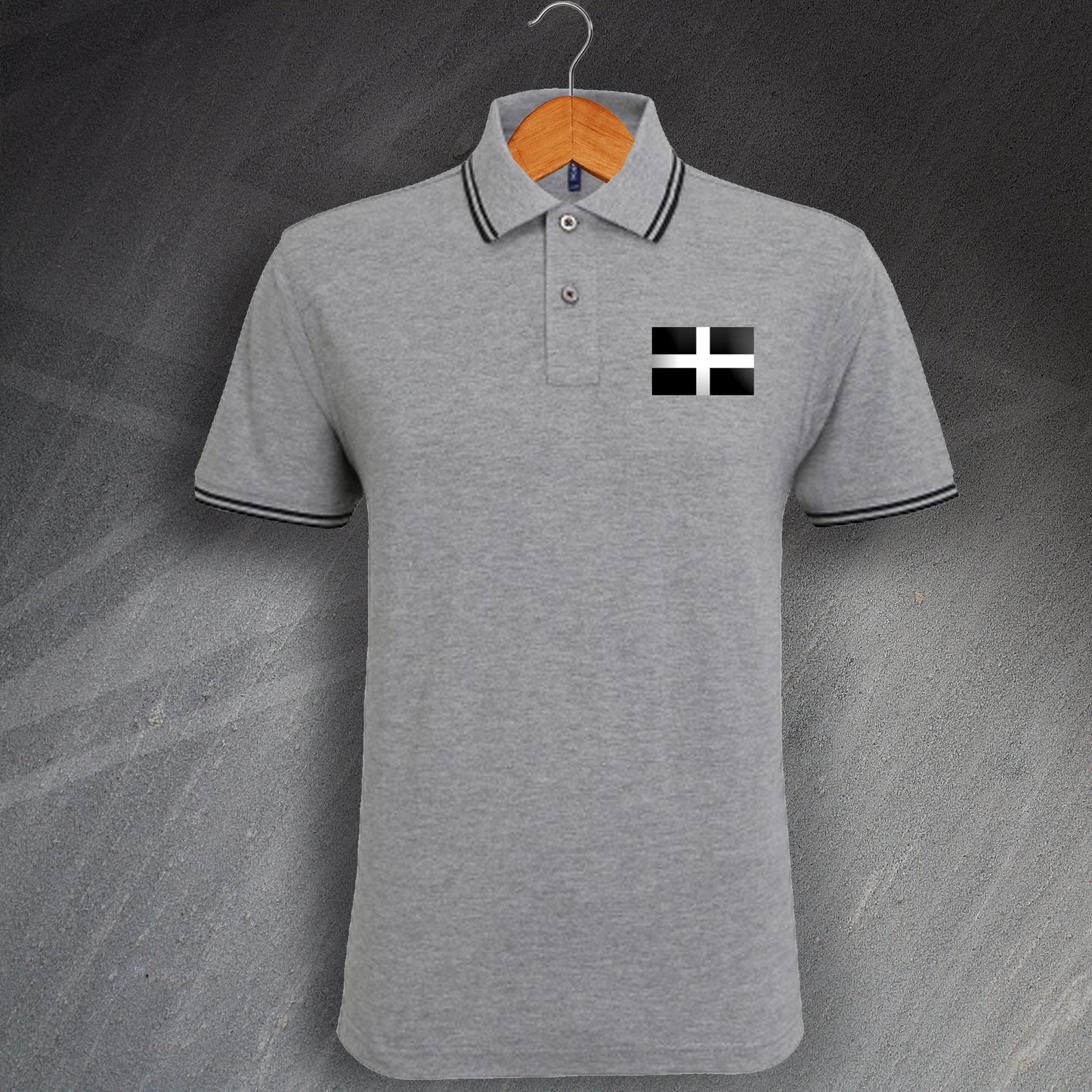 Saint Piran's Flag Polo Shirt