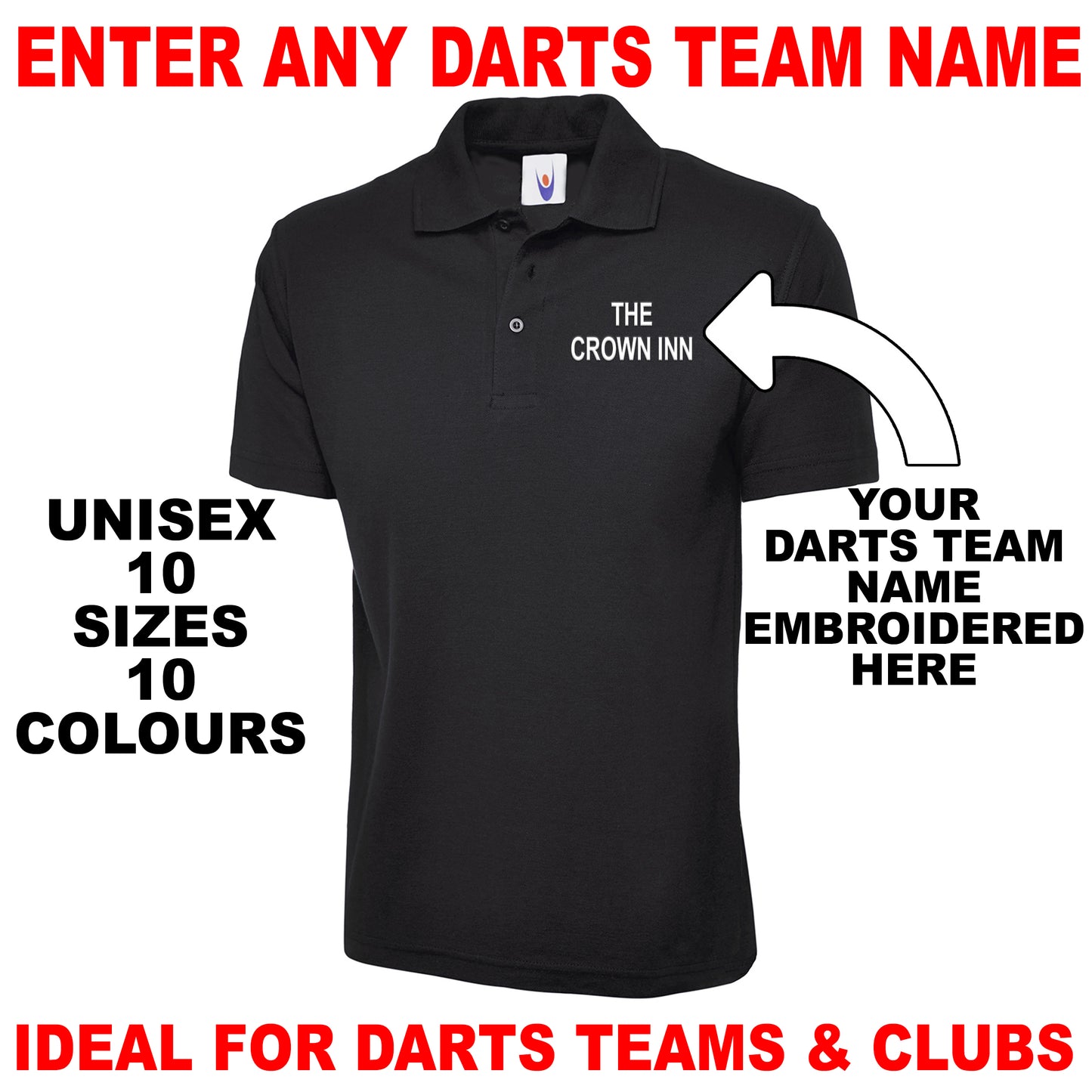 Custom Darts Team Polo Shirts UK