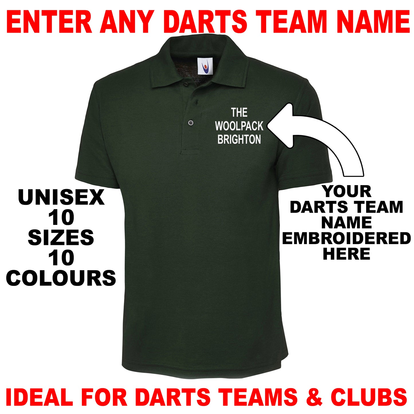 Custom Darts Team Polo Shirts UK