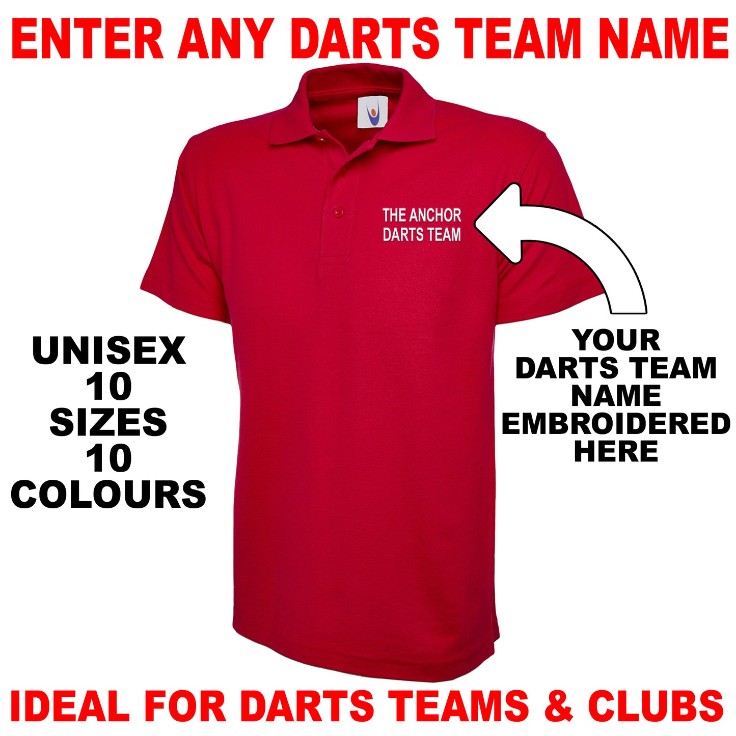 Custom Darts Team Polo Shirts UK