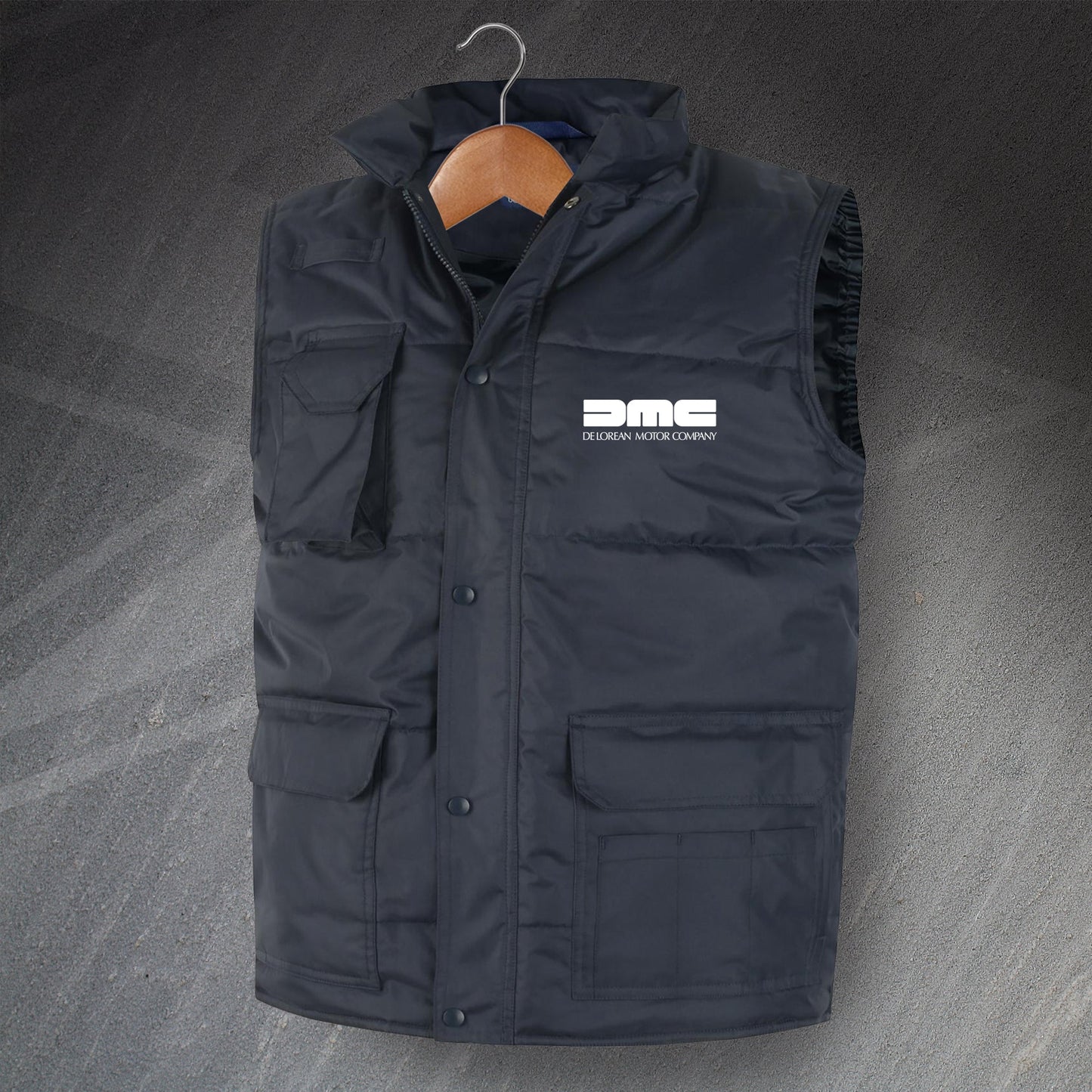 DeLorean Motor Company Embroidered Super Pro Bodywarmer