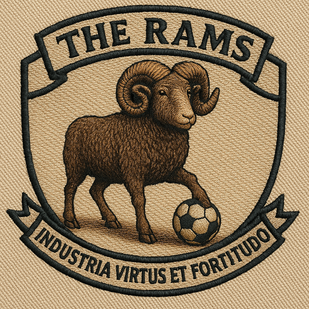 The Rams Industria Virtus Et Fortitudo Embroidered Classic T Shirt