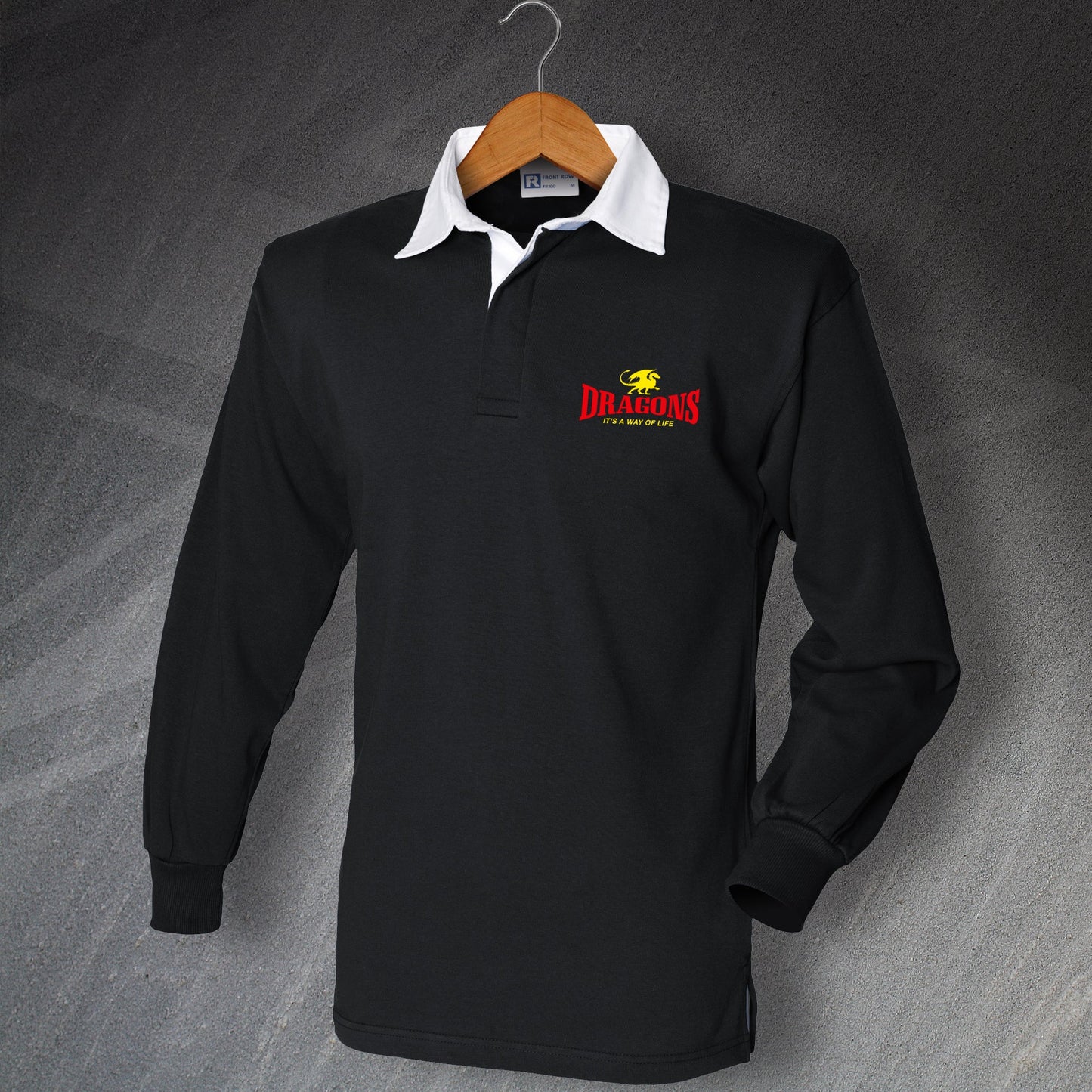 Dragons It's a Way of Life Embroidered Rugby Shirt