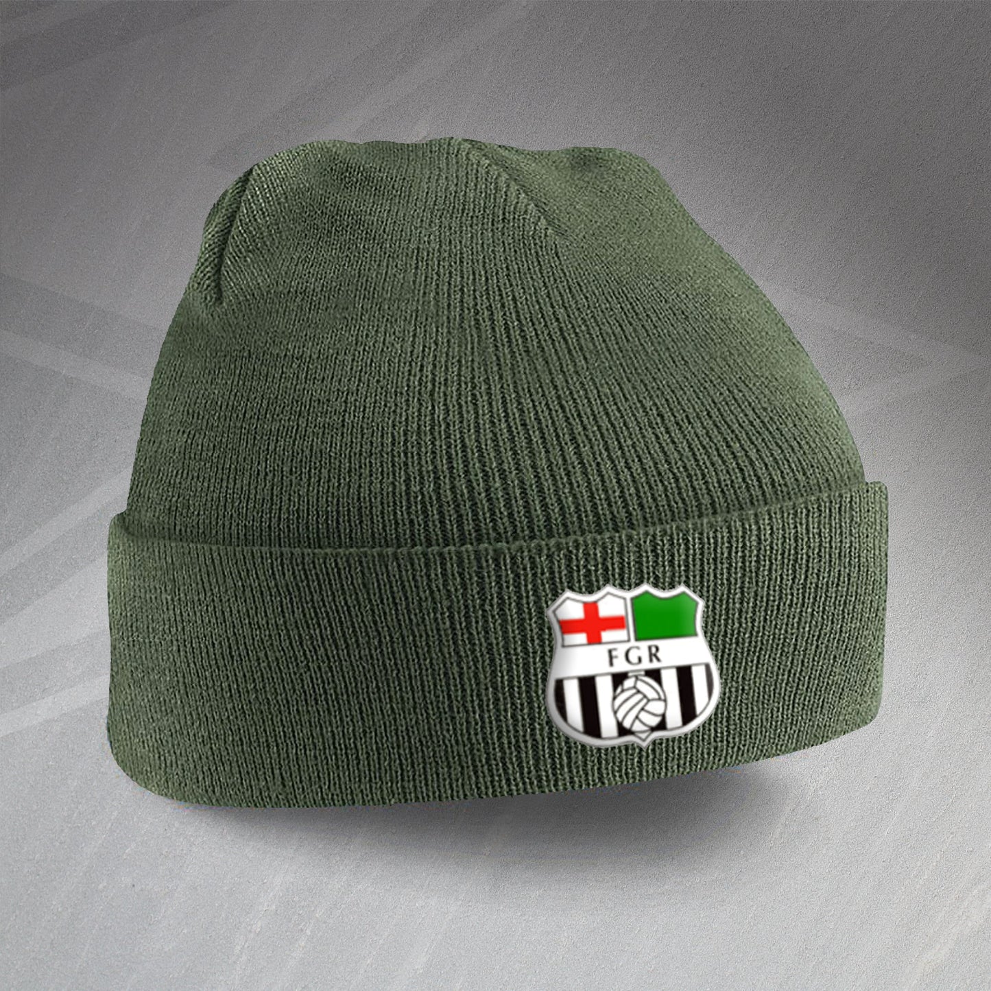 Forest Green Football Beanie Hat