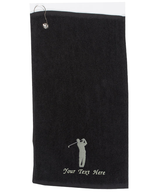 Personalised Embroidered Golf Towel
