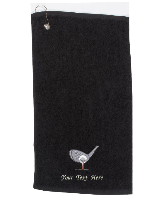 Personalised Embroidered Golf Towel