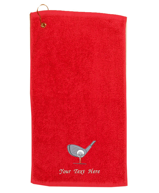 Personalised Embroidered Golf Towel