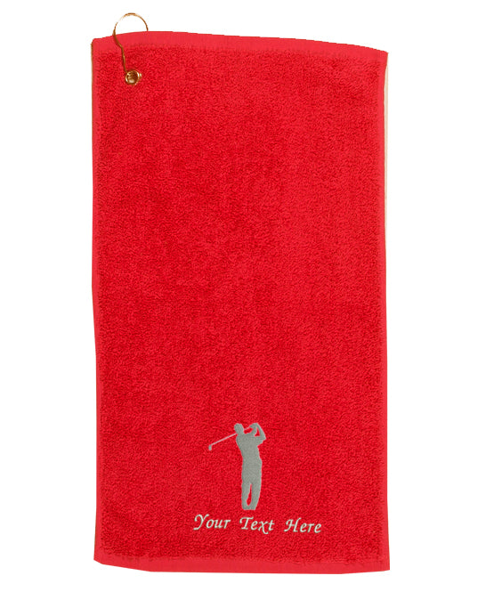 Personalised Embroidered Golf Towel