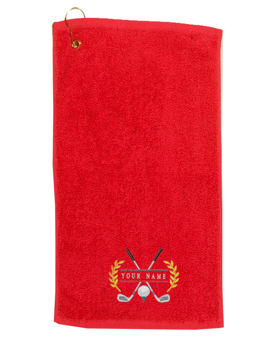 Personalised Embroidered Golf Towel