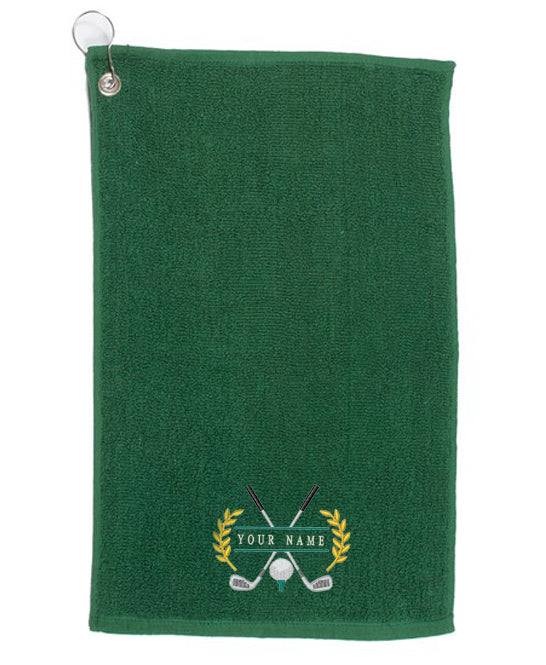 Personalised Embroidered Golf Towel