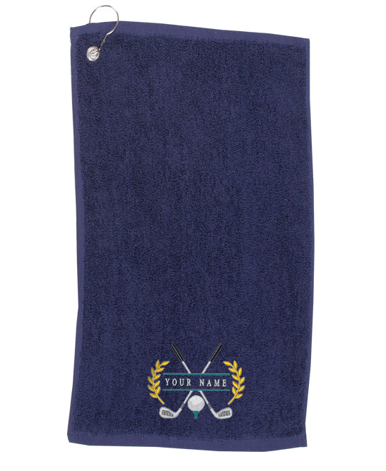 Personalised Embroidered Golf Towel