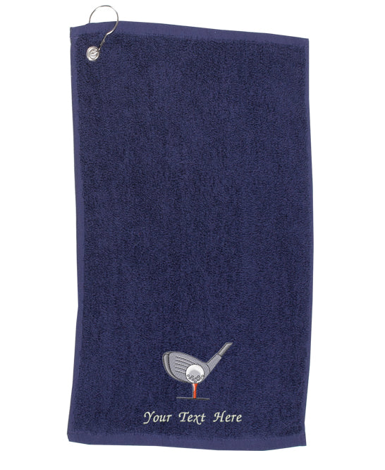 Personalised Embroidered Golf Towel