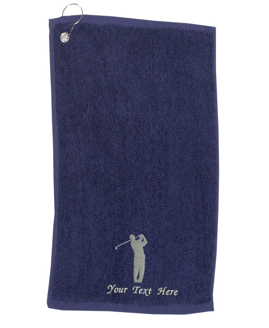 Personalised Embroidered Golf Towel