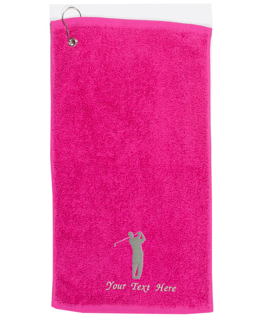 Personalised Embroidered Golf Towel