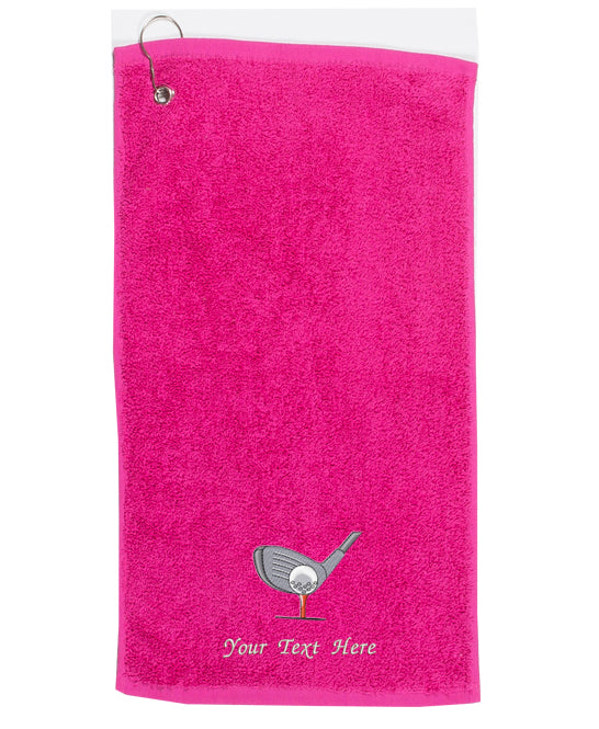Personalised Embroidered Golf Towel