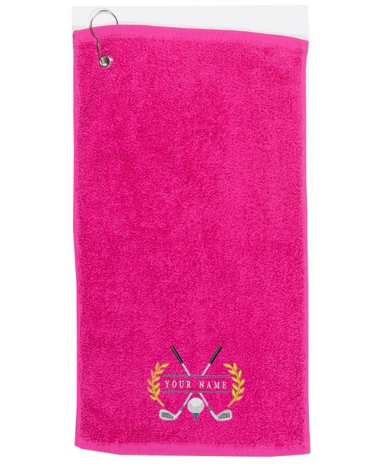 Personalised Embroidered Golf Towel