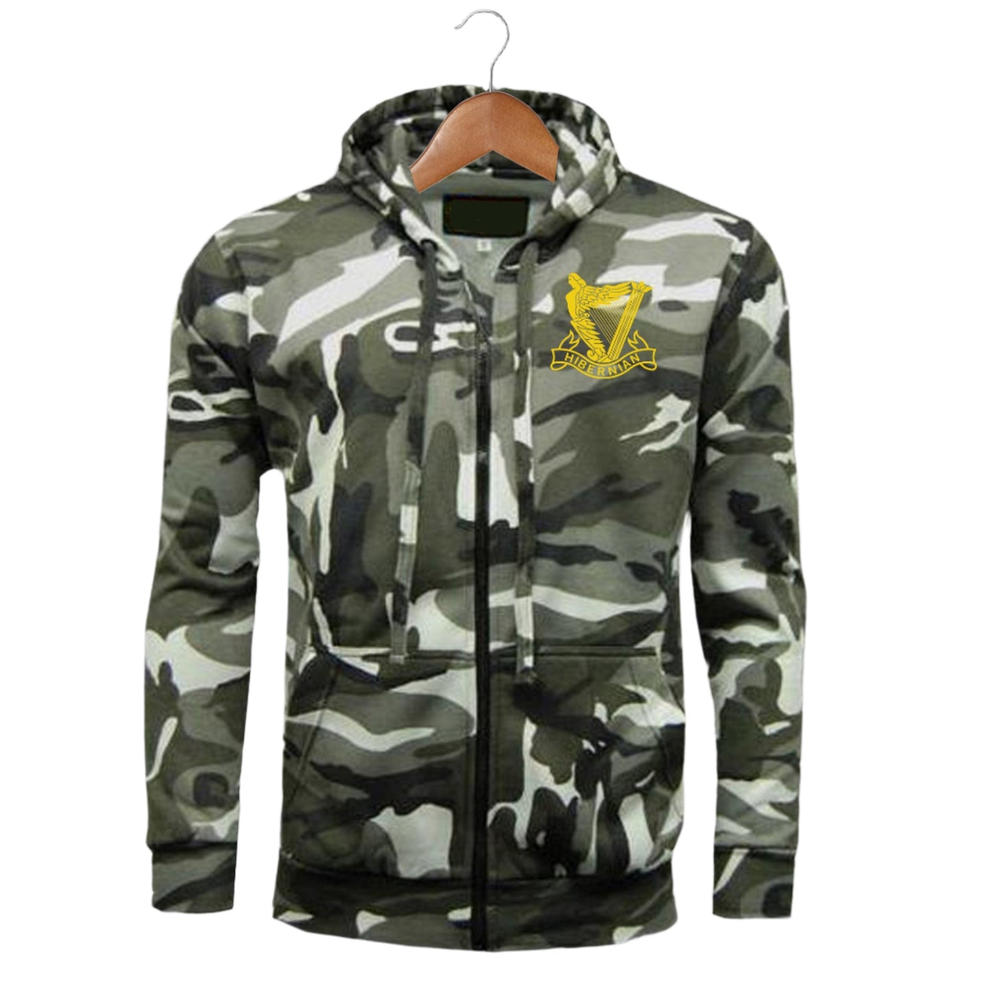 Hibernian FC Camo Hoodie