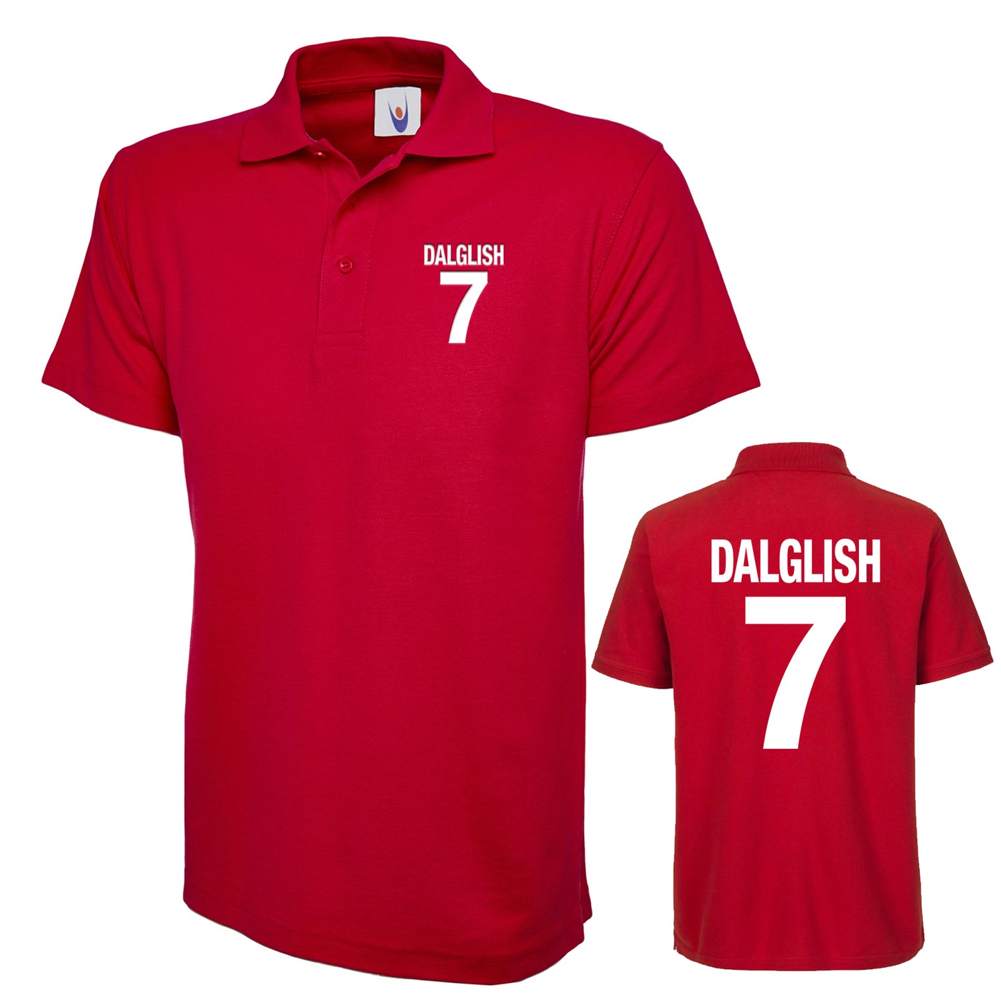 Dalglish 7 Embroidered Polo Shirt with Print on Back