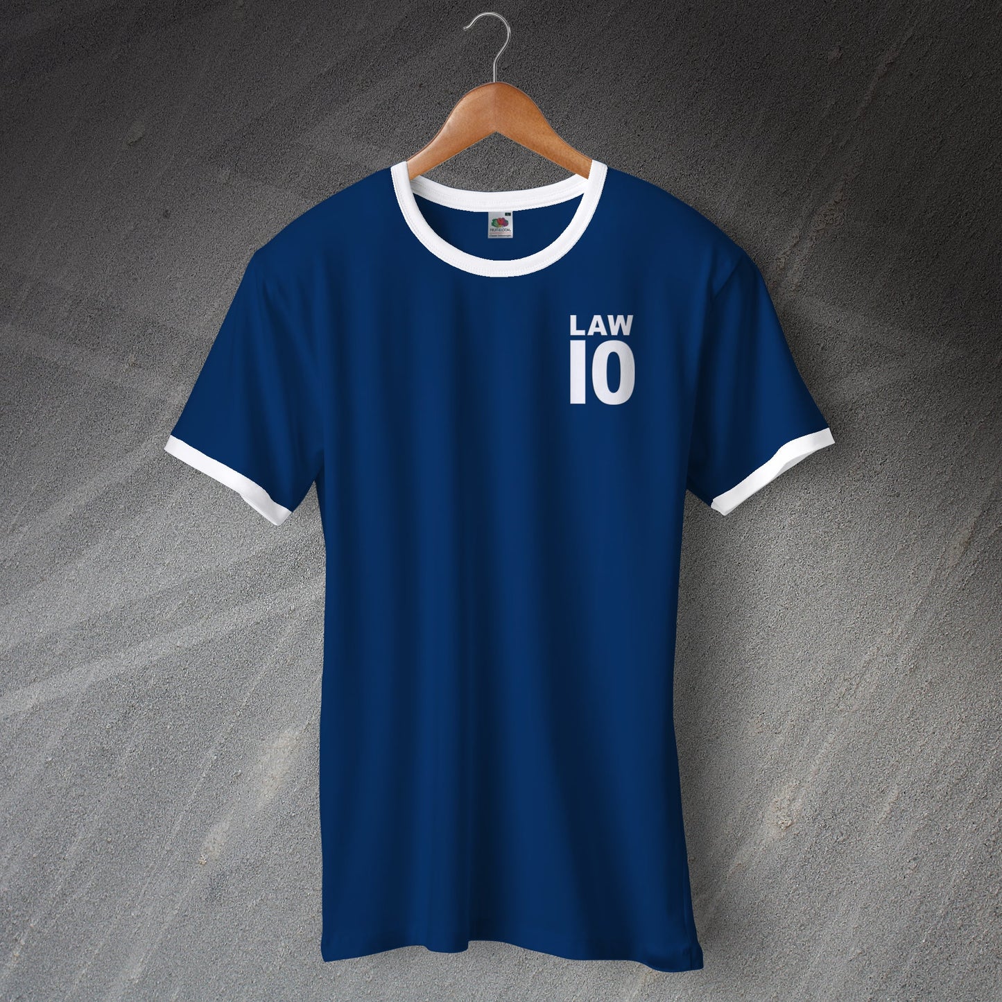Denis Law Football Ringer Shirt