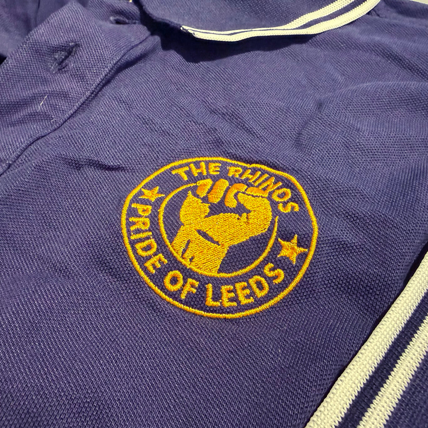 Leeds Rhinos Rugby League Tipped Polo Shirt