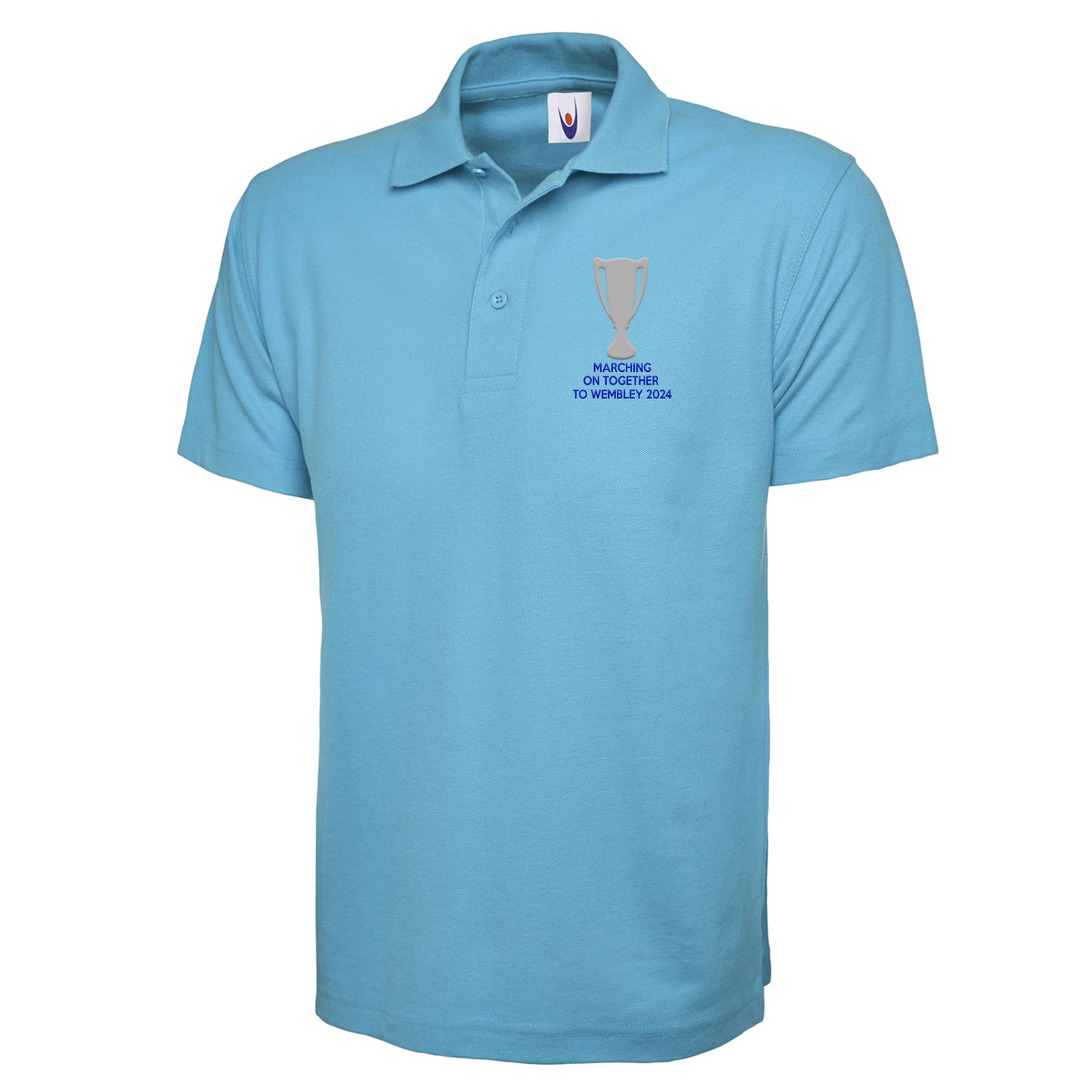 Leeds Marching On Together To Wembley 2024 Embroidered Polo Shirt