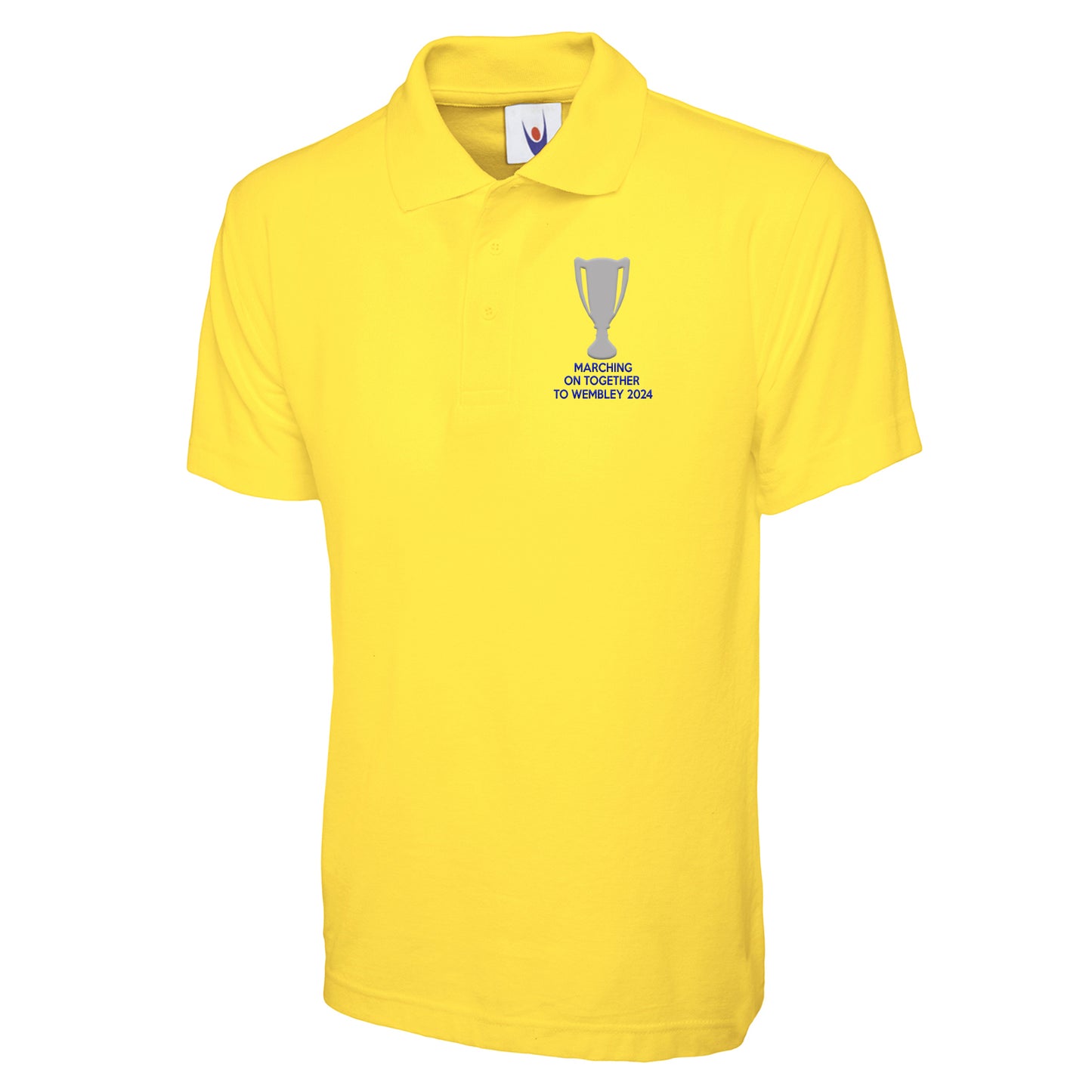 Leeds Marching On Together To Wembley 2024 Embroidered Polo Shirt
