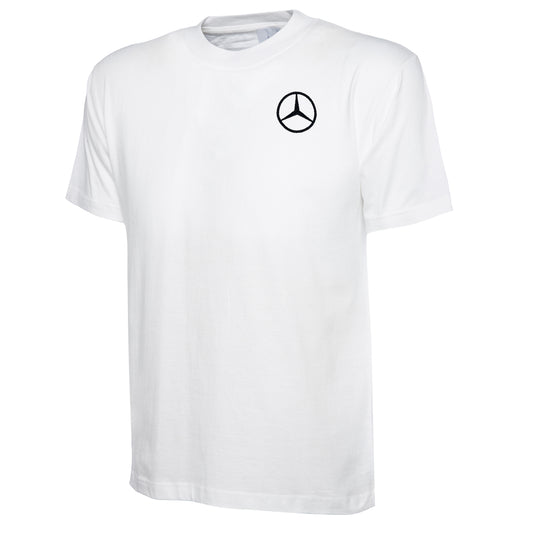 Mercedes Embroidered Classic T-Shirt - White Large