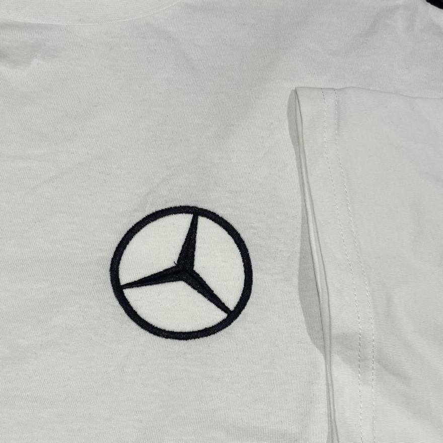 Mercedes Embroidered Classic T-Shirt - White Large