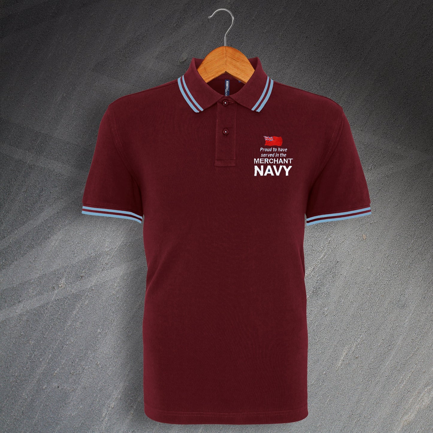 Merchant Navy Embroidered Polo Shirt