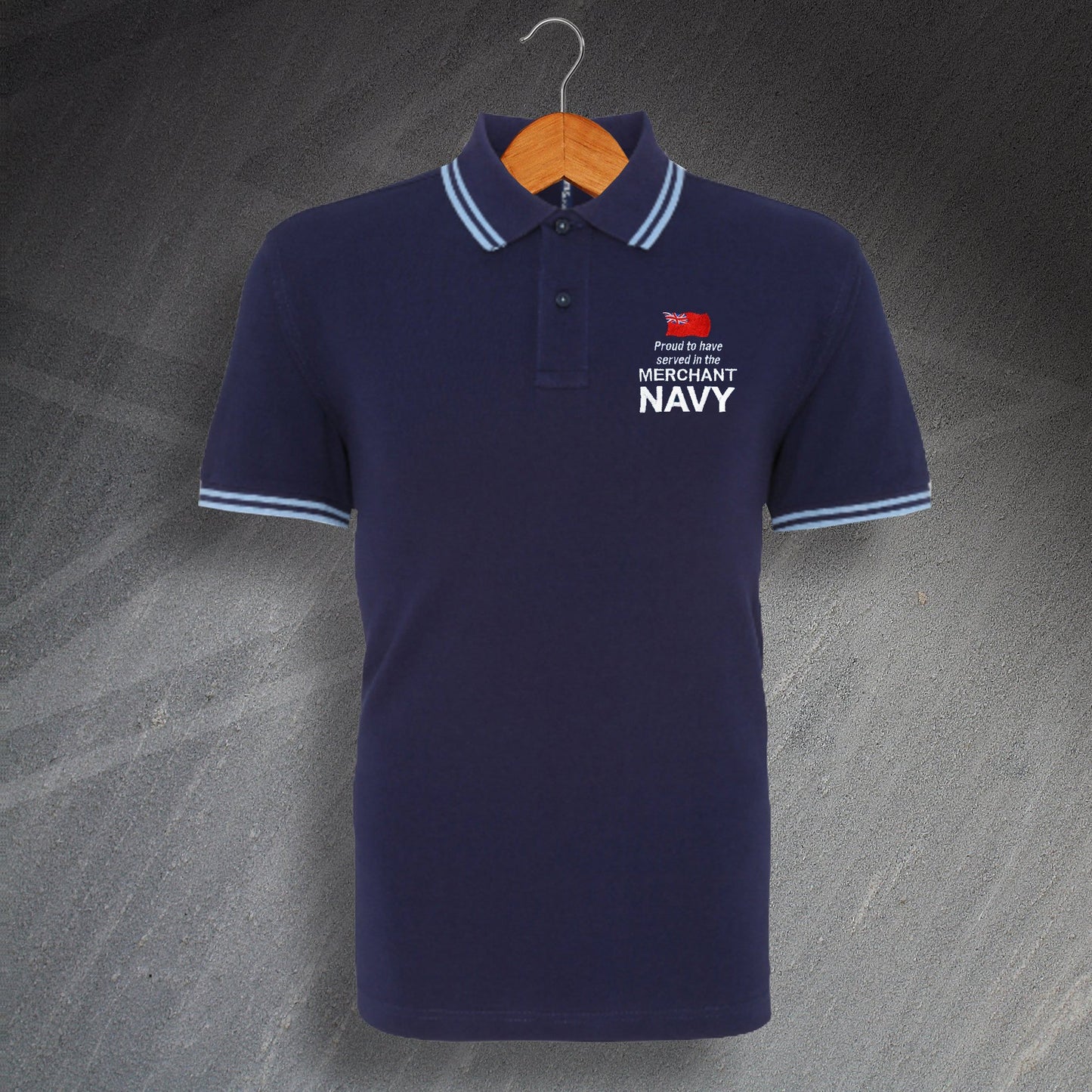 Merchant Navy Embroidered Polo Shirt