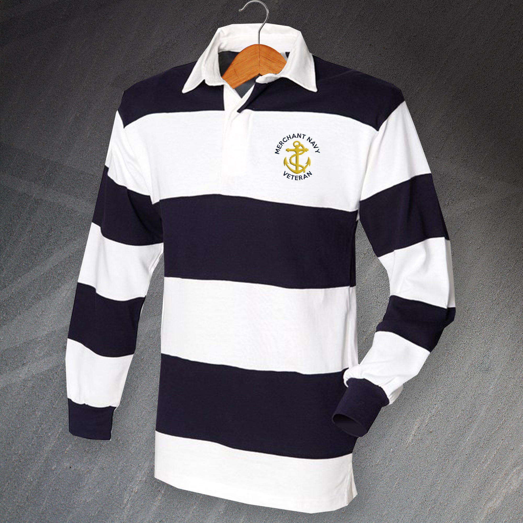 Merchant Navy Rugby Union Shirt Maritime Long Sleeve Jerseys