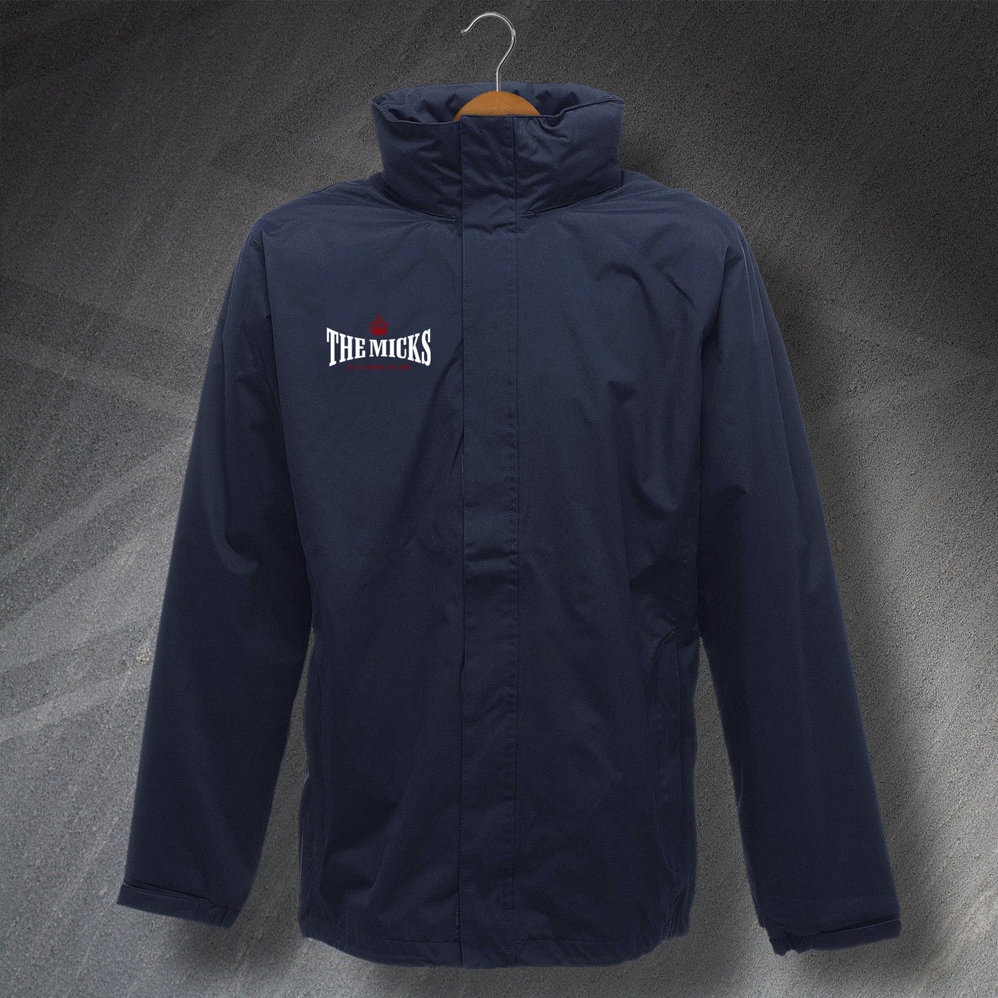 The Micks It's a Way of Life Embroidered Waterproof Jacket