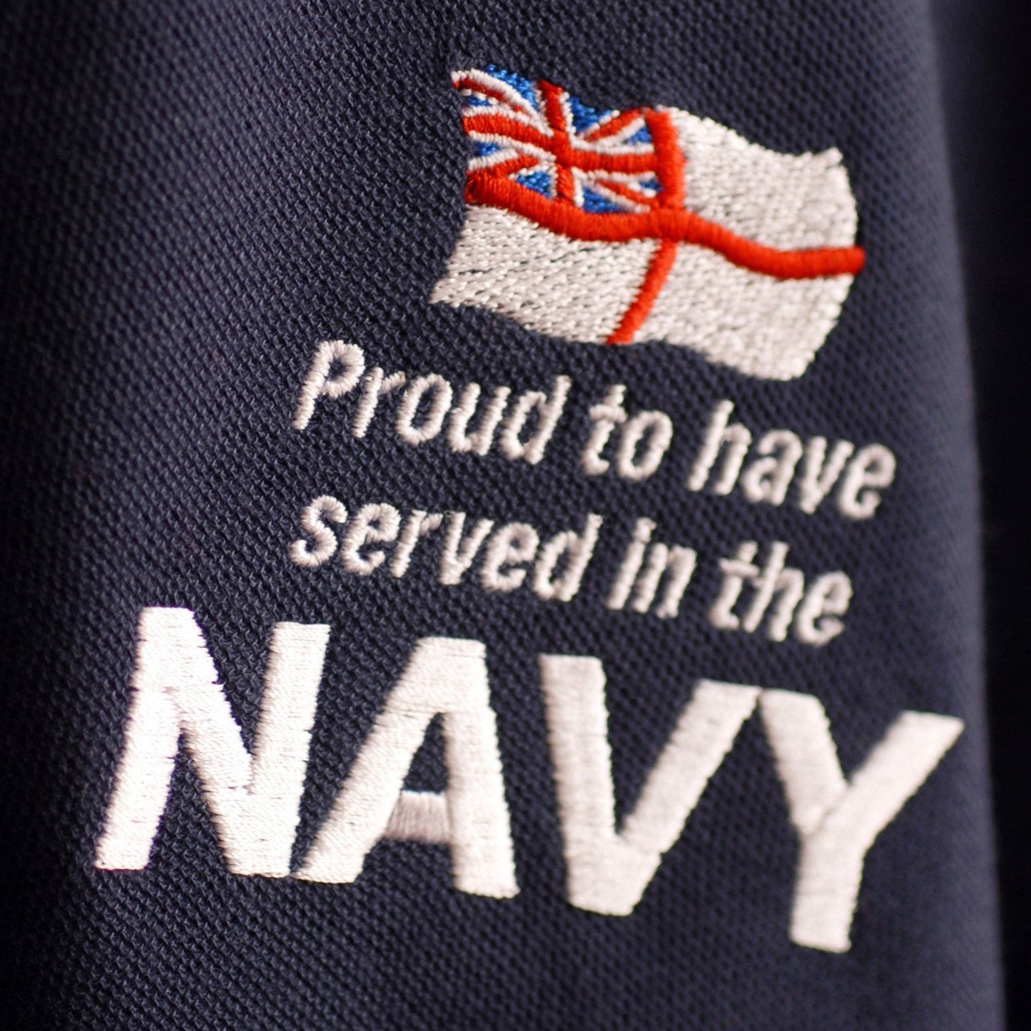 Navy Embroidered Badge