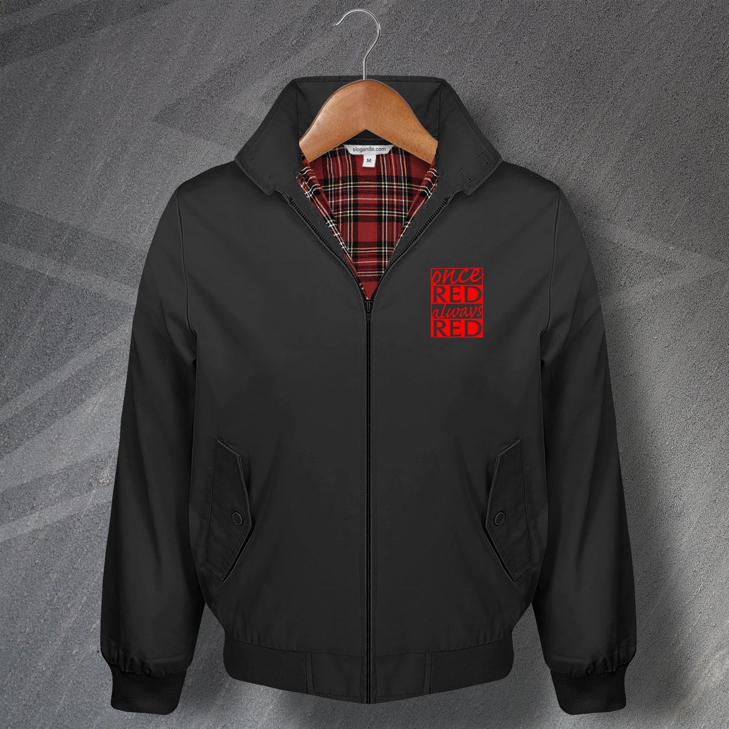 Once Red Always Red Harrington Jacket