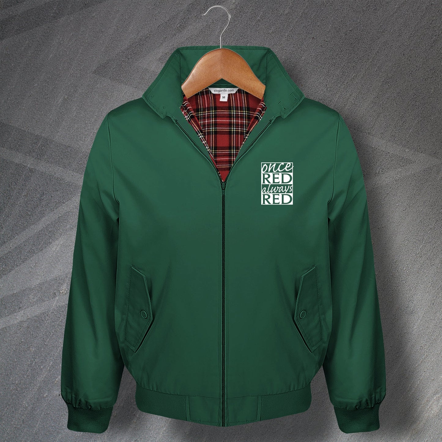 Once Red Always Red Harrington Jacket