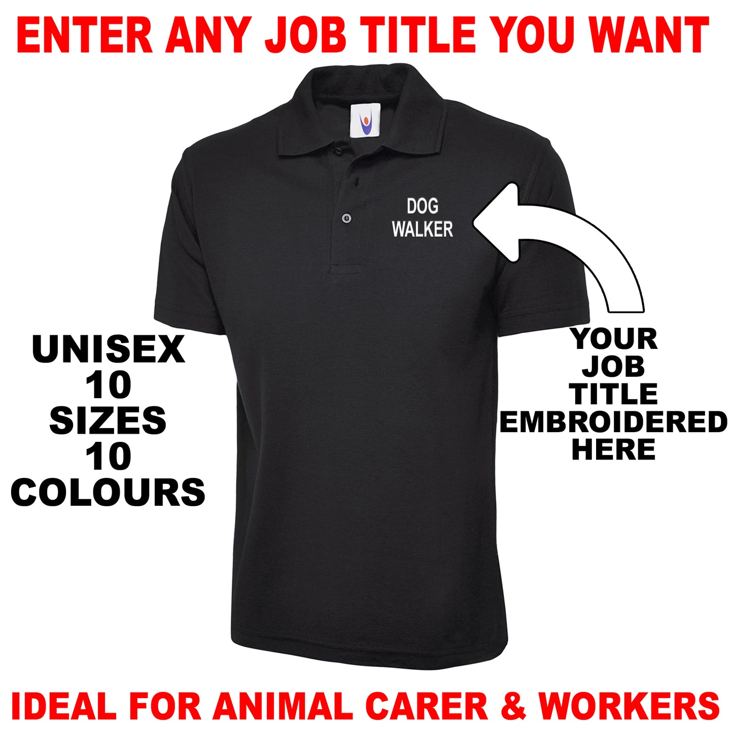 Personalised Job Title Polo Shirts