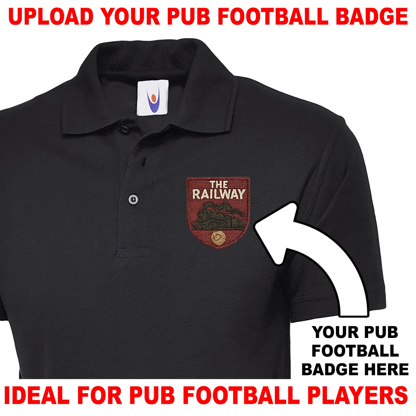 Personalised Pub Football Polo Shirt