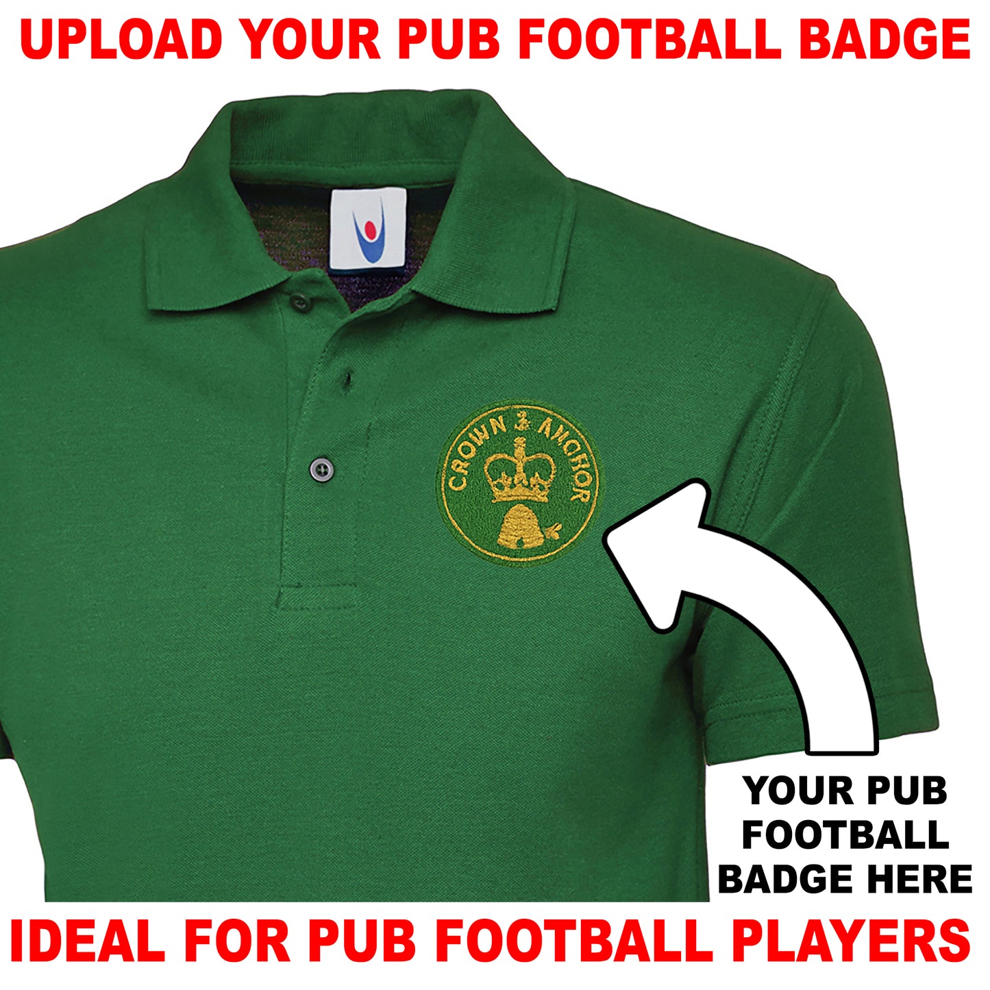 Personalised Pub Football Polo Shirt