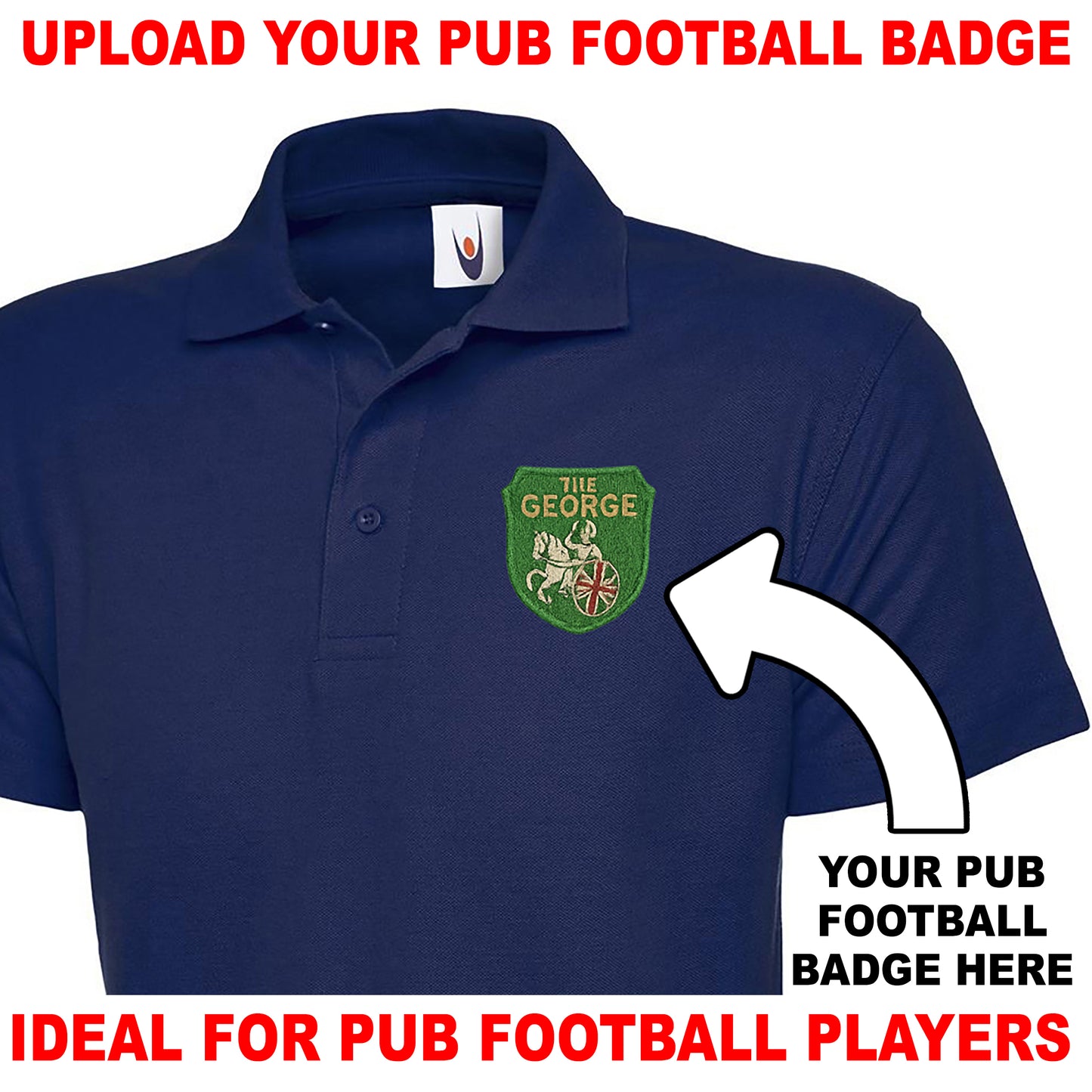 Personalised Pub Football Polo Shirt