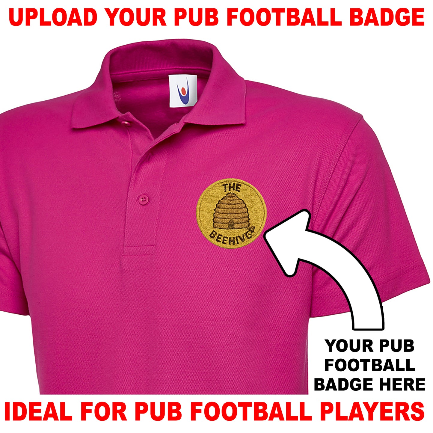 Personalised Pub Football Polo Shirt