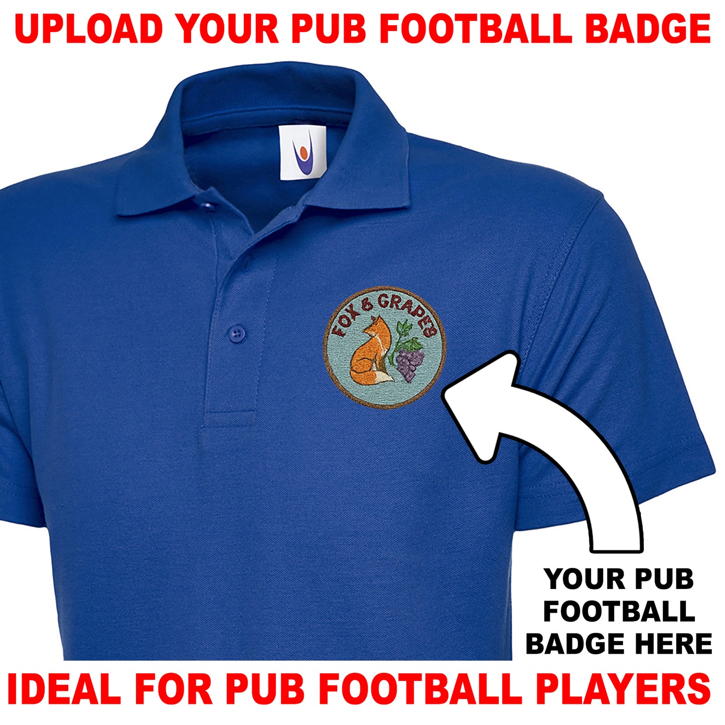 Personalised Pub Football Polo Shirt