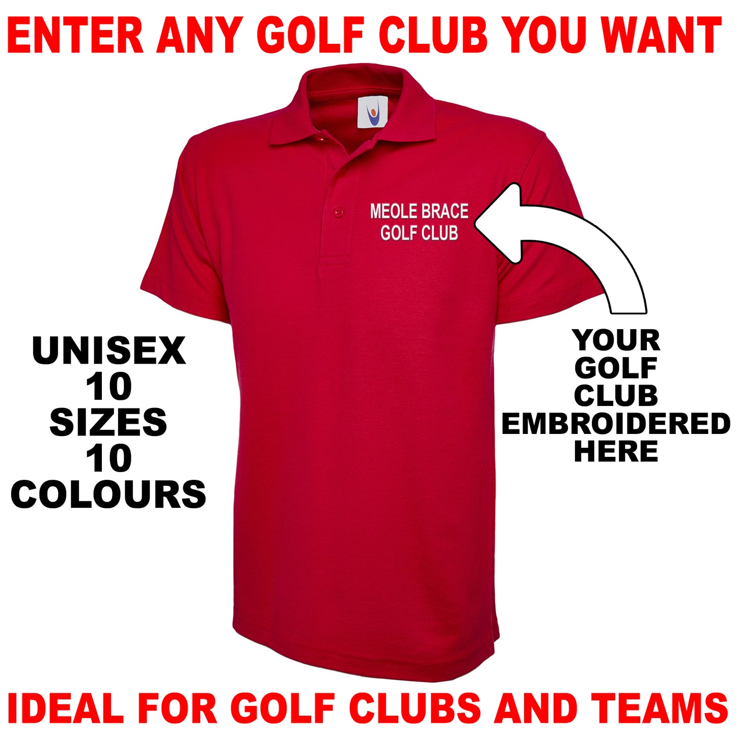 Personalised Golf Club Polo Shirt