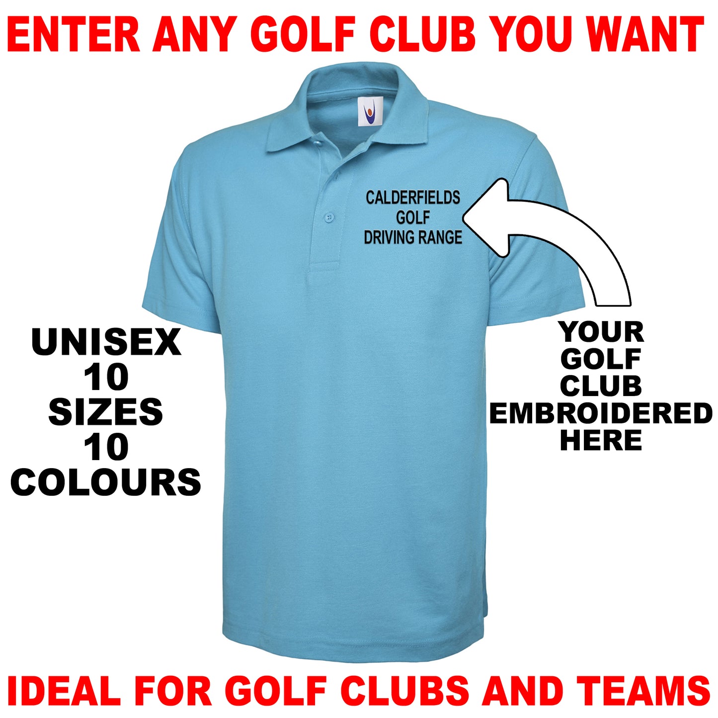 Personalised Golf Club Polo Shirt