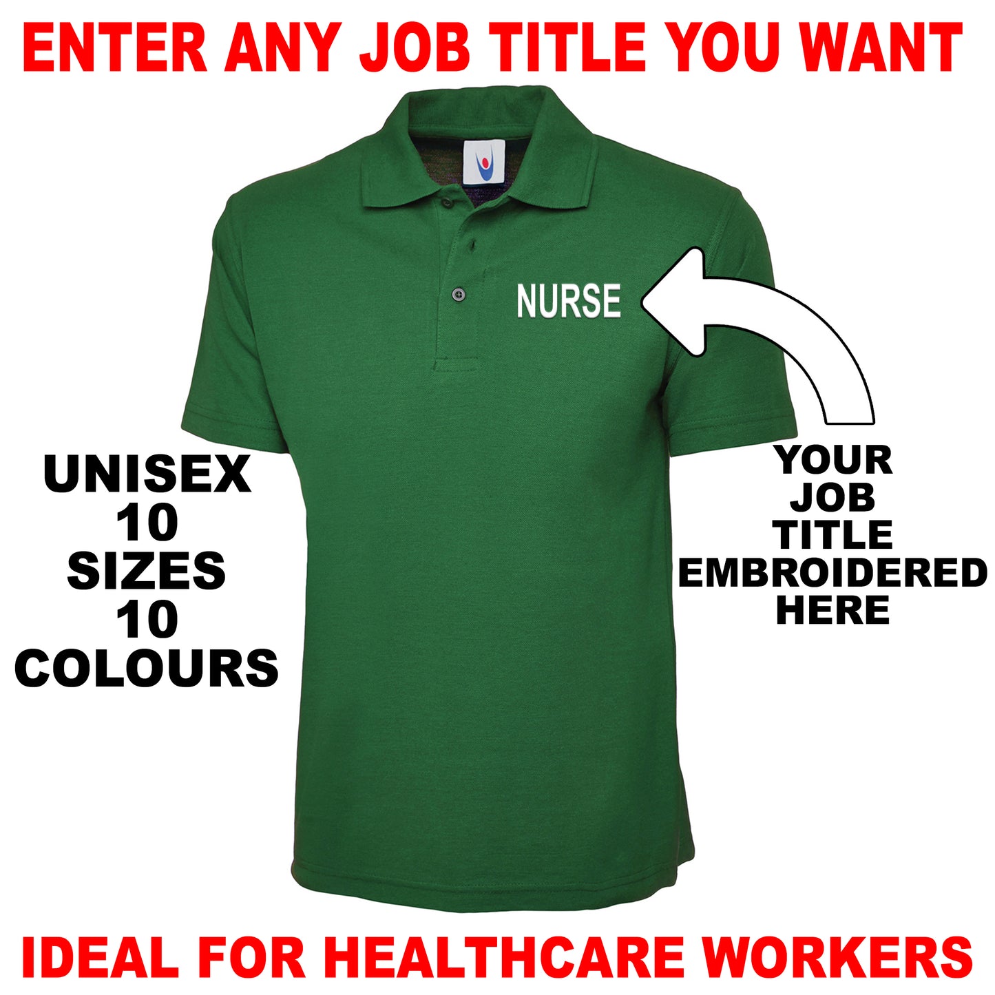 Personalised Job Title Polo Shirts