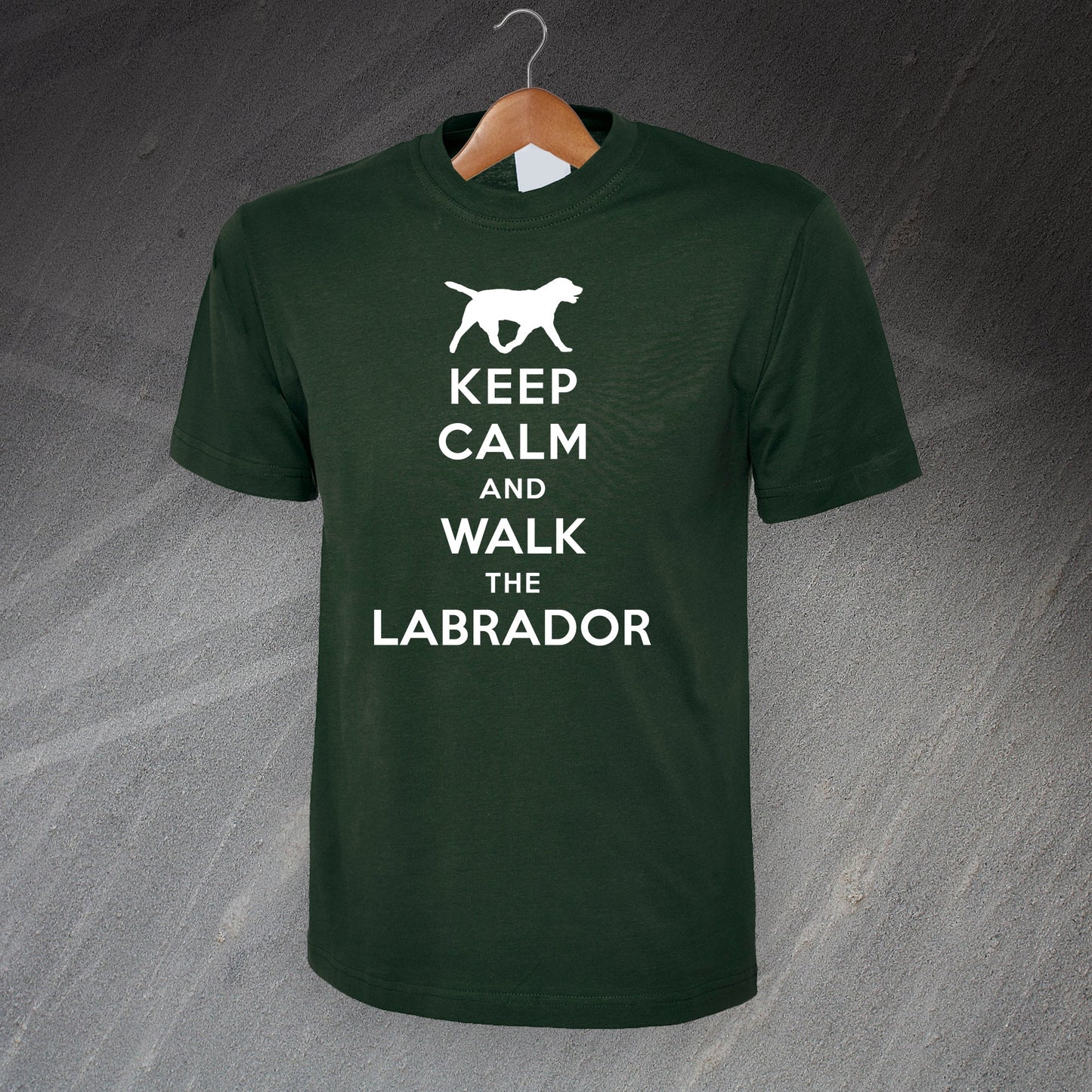 Personalised Keep Calm and Walk The Dog T-Shirt