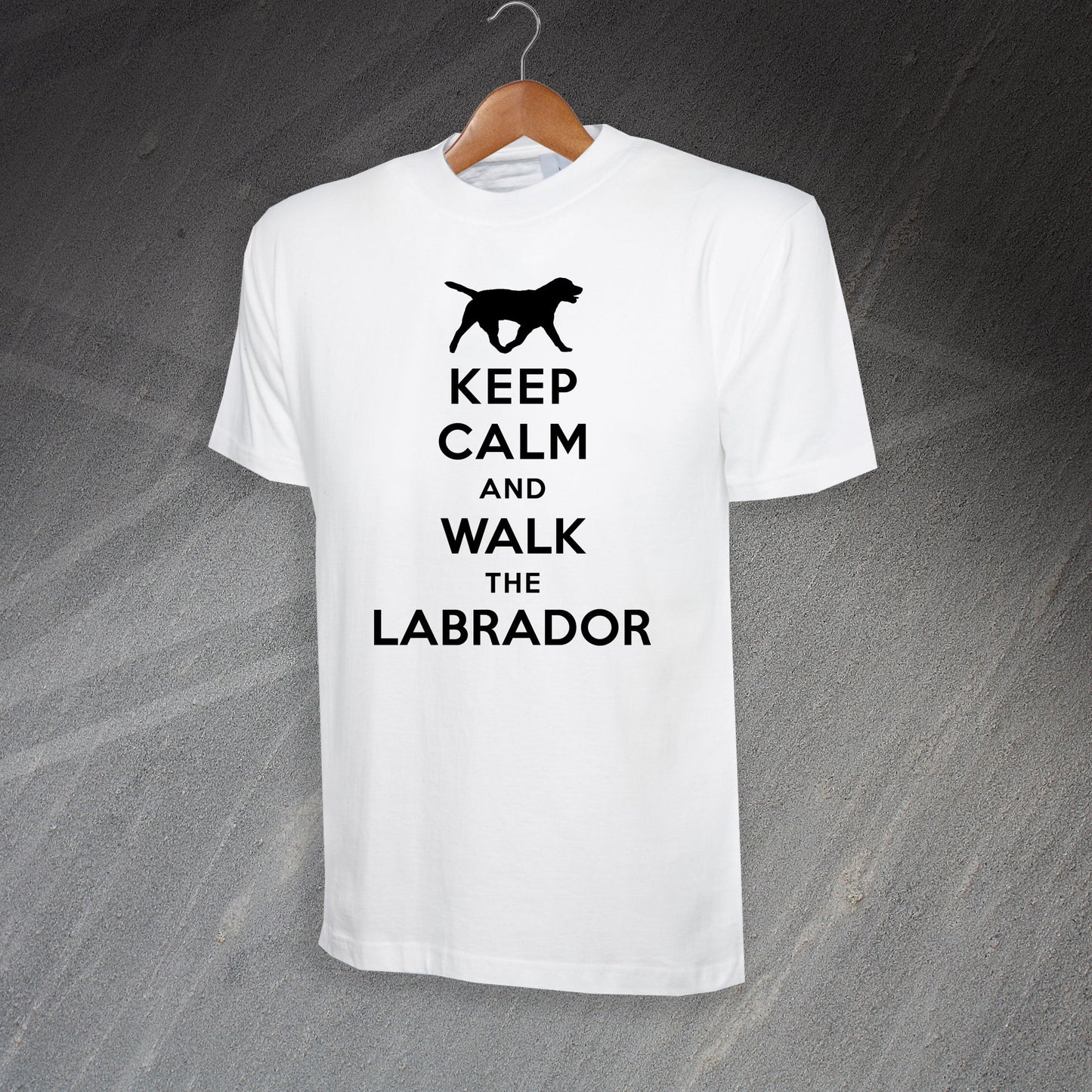 Personalised Keep Calm and Walk The Dog T-Shirt