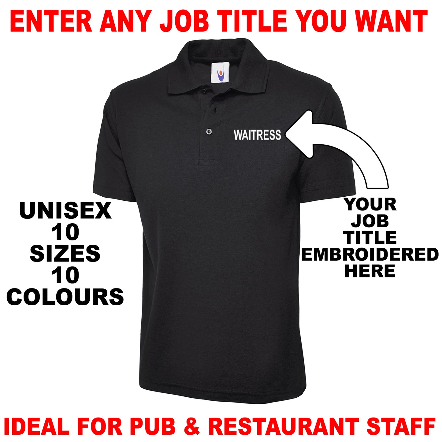 Personalised Job Title Polo Shirts