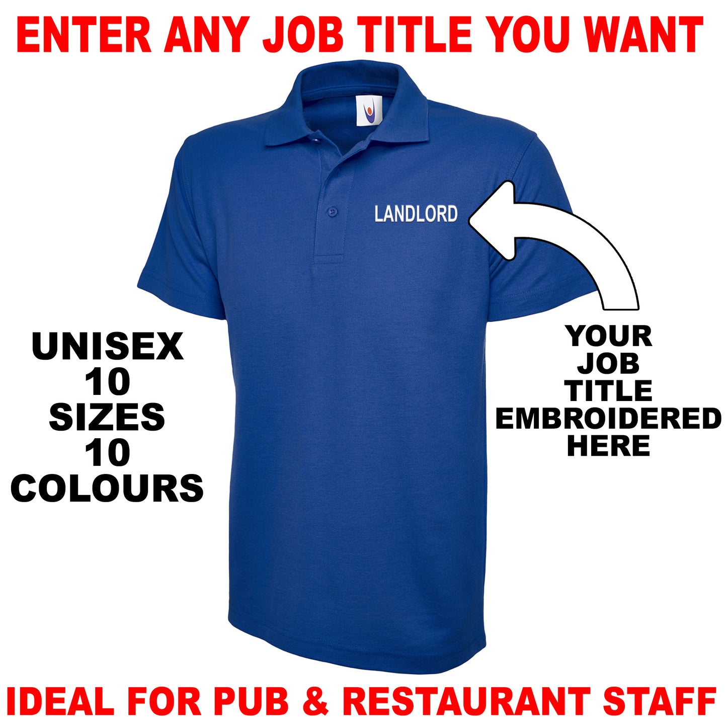Personalised Job Title Polo Shirts